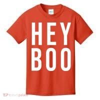 Hey Boo Funny Halloween Festive Kids T-Shirt thumb 0