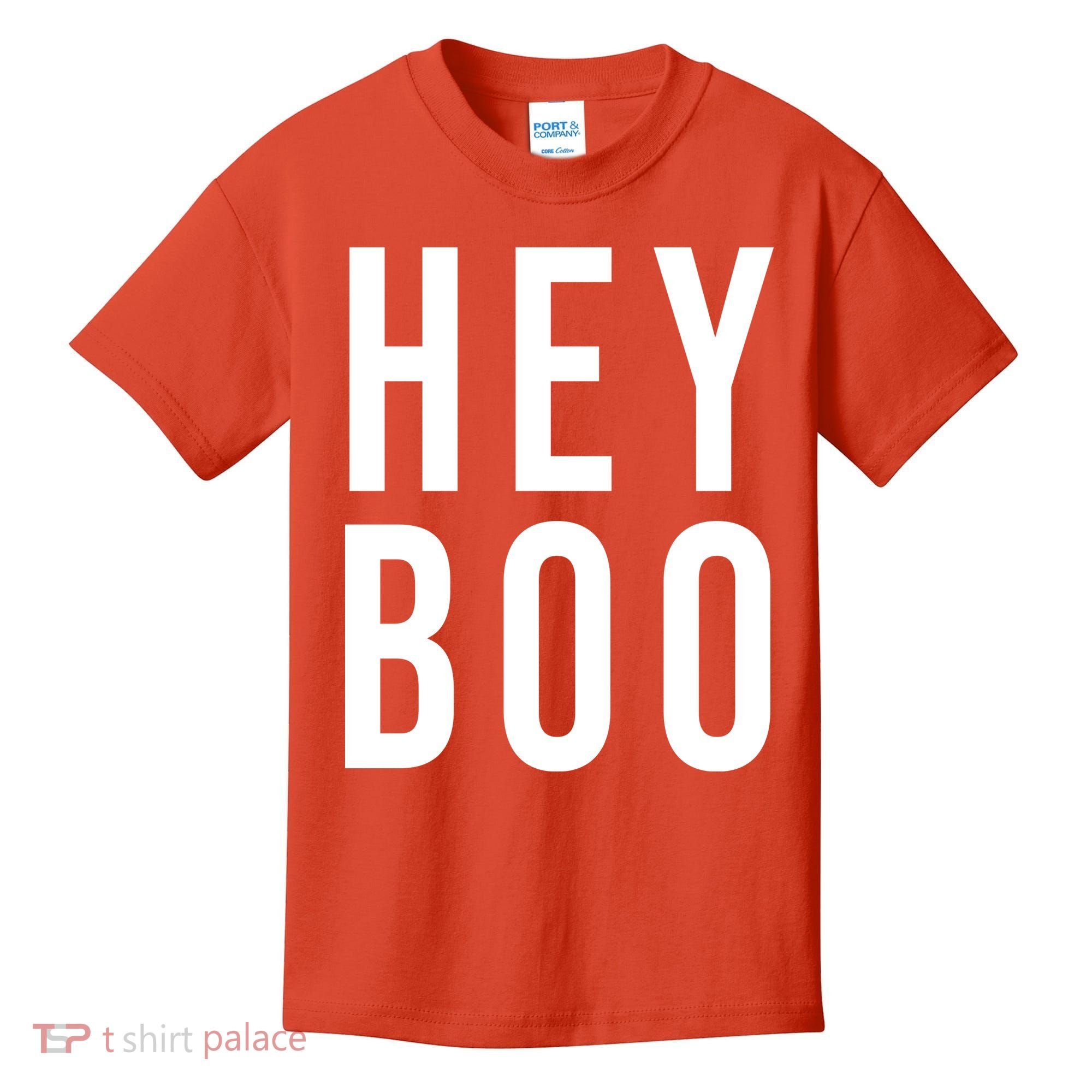 Hey Boo Funny Halloween Festive Kids T-Shirt