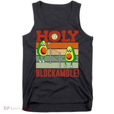 Holy Blockamole Funny Volleyball Match Block Avocado Design Tank Top