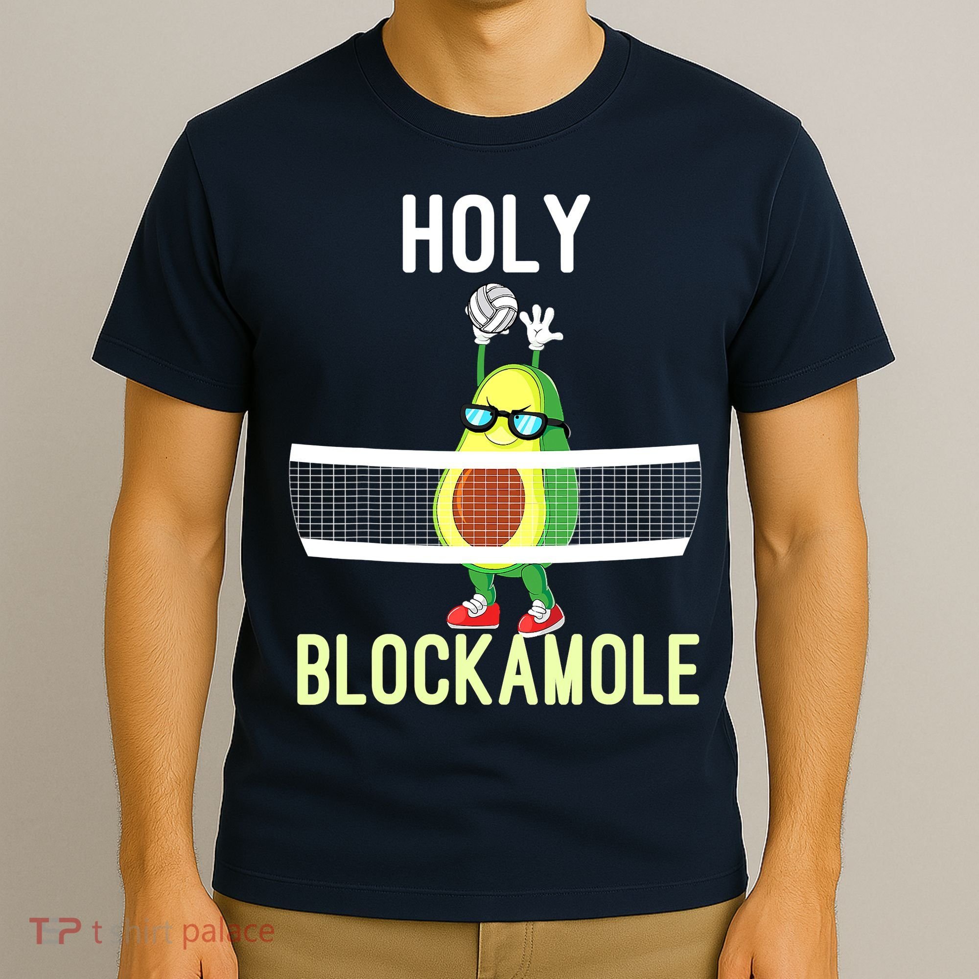 Holy Blockamole Funny Volleyball Block Avocado Teen Girls T-Shirt