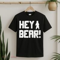 Hey Bear! Funny Hiking Outdoors Black Grizzly Bear Survival T-Shirt thumb 2