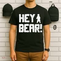 Hey Bear! Funny Hiking Outdoors Black Grizzly Bear Survival T-Shirt thumb 6