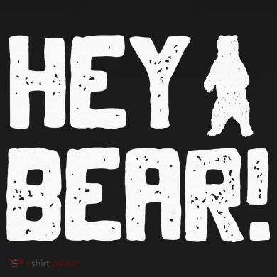 Hey Bear! Funny Hiking Outdoors Black Grizzly Bear Survival Ornament
