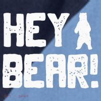 Hey Bear! Funny Hiking Outdoors Black Grizzly Bear Survival Raglan Baseball Sleeve Shirt thumb 2