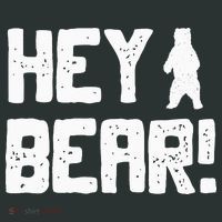 Hey Bear! Funny Hiking Outdoors Black Grizzly Bear Survival Infant Baby Jersey Bodysuit thumb 2