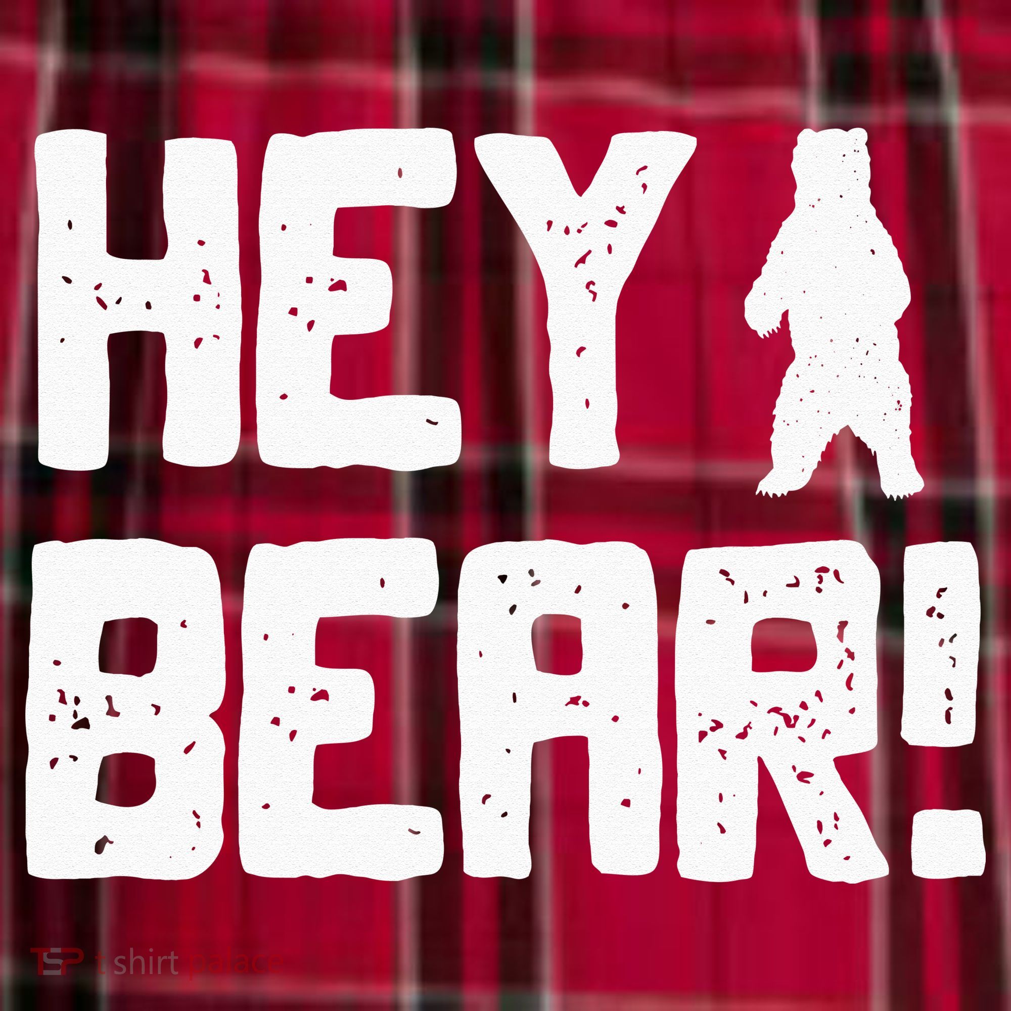 Hey Bear! Funny Hiking Outdoors Black Grizzly Bear Survival Women's Flannel Plaid Pajama Pants