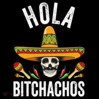 Hola Bitchachos Funny Mexican Skull Cinco De Mayo Women's Hoodie thumb 2