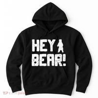 Hey Bear! Funny Hiking Outdoors Black Grizzly Bear Survival Hoodie thumb 0