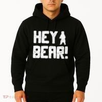 Hey Bear! Funny Hiking Outdoors Black Grizzly Bear Survival Hoodie thumb 2