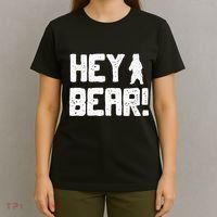 Hey Bear! Funny Hiking Outdoors Black Grizzly Bear Survival T-Shirt thumb 4