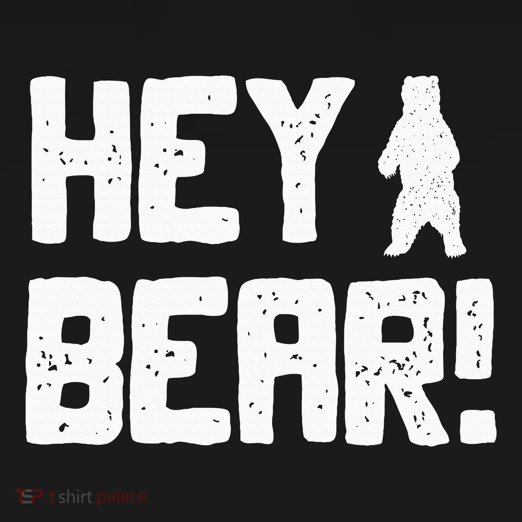 Hey Bear! Funny Hiking Outdoors Black Grizzly Bear Survival Mousepad