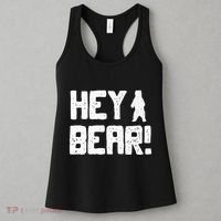 Hey Bear! Funny Hiking Outdoors Black Grizzly Bear Survival Women's Tank Top thumb 3