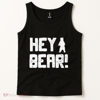 Hey Bear! Funny Hiking Outdoors Black Grizzly Bear Survival Tank Top thumb 2