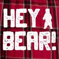 Hey Bear! Funny Hiking Outdoors Black Grizzly Bear Survival Men's Flannel Plaid Pajama Pants thumb 2