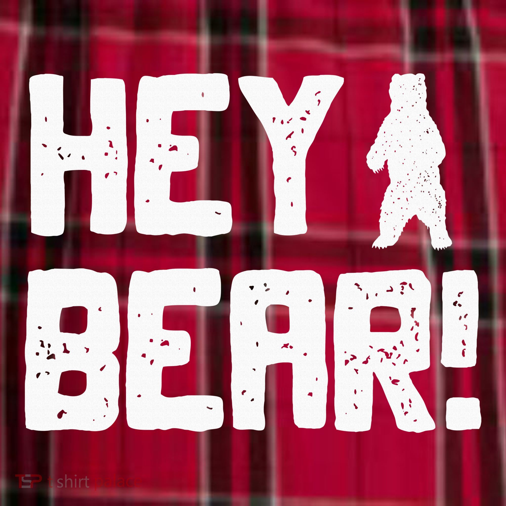 Hey Bear! Funny Hiking Outdoors Black Grizzly Bear Survival Men's Flannel Plaid Pajama Pants