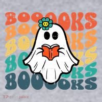 Halloween Books Ghost Retro Groovy Costume Wo Girl Women's Sweatshirt thumb 2