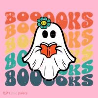 Halloween Books Ghost Retro Groovy Costume Wo Girl Coaster thumb 2