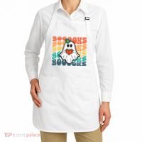 Halloween Books Ghost Retro Groovy Costume Wo Girl Apron thumb 2