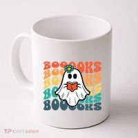 Halloween Books Ghost Retro Groovy Costume Wo Girl Coffee Mug thumb 0