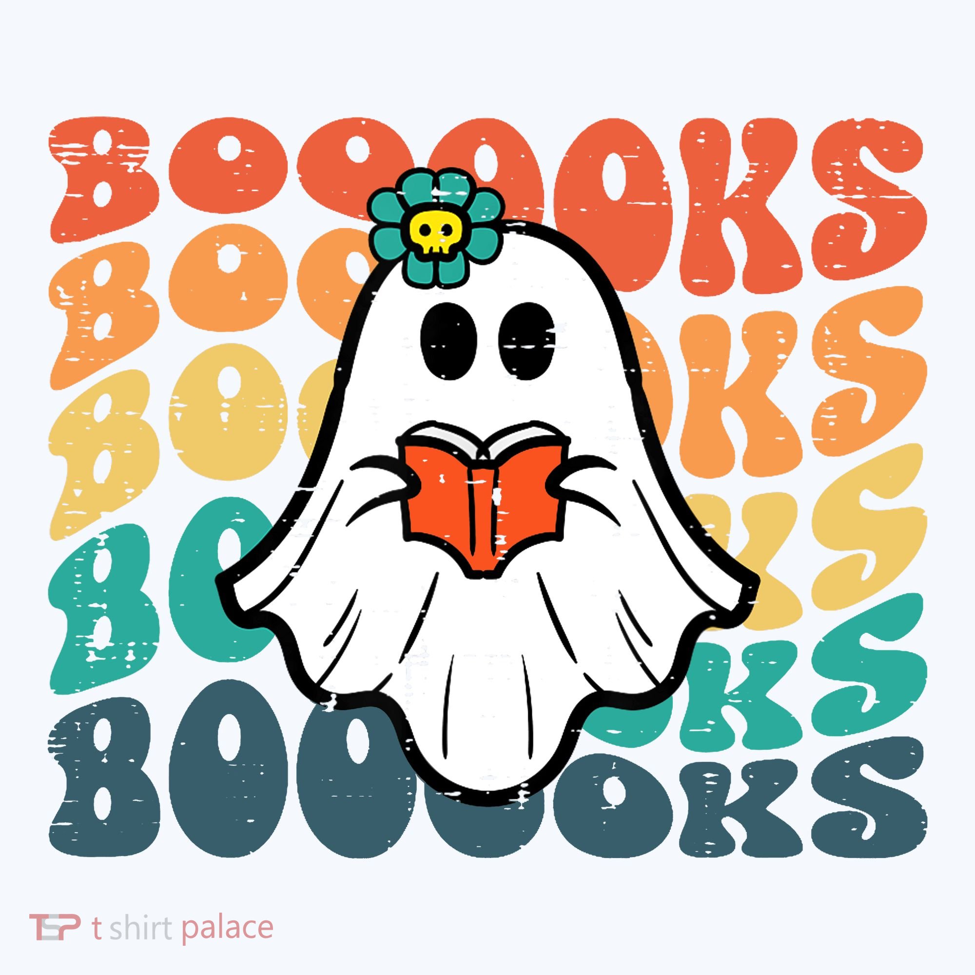 Halloween Books Ghost Retro Groovy Costume Wo Girl Tumbler