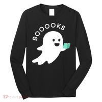 Halloween Booooks Ghost Reading Boo Read Books Library Long Sleeve Shirt thumb 0