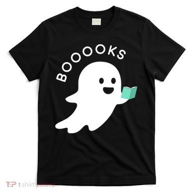Halloween Booooks Ghost Reading Boo Read Books Library T-Shirt