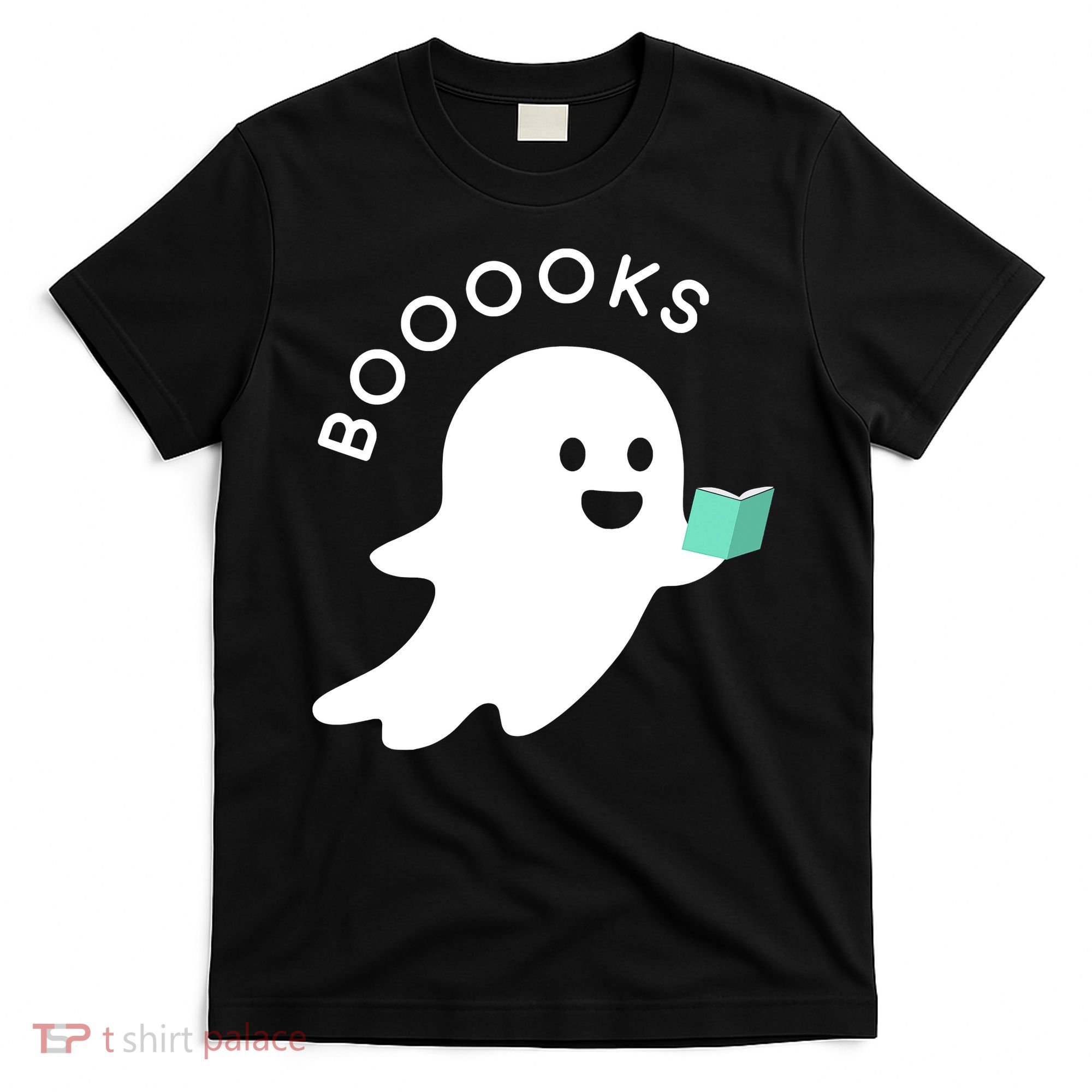 Halloween Booooks Ghost Reading Boo Read Books Library T-Shirt