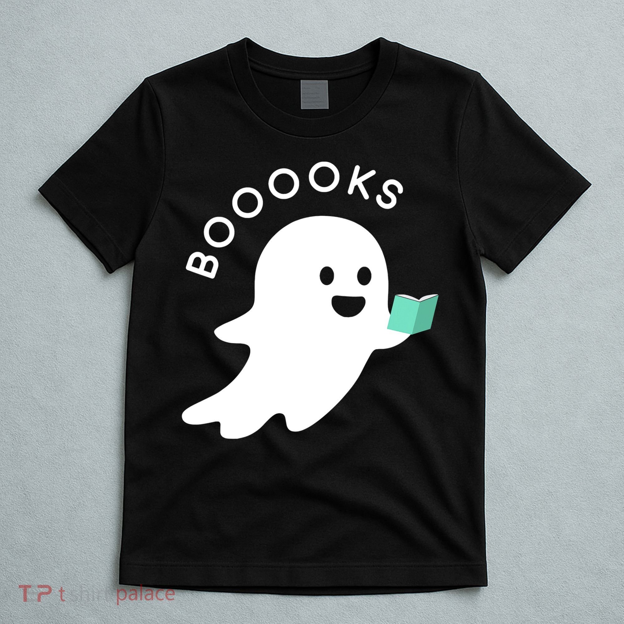 Halloween Booooks Ghost Reading Boo Read Books Library T-Shirt