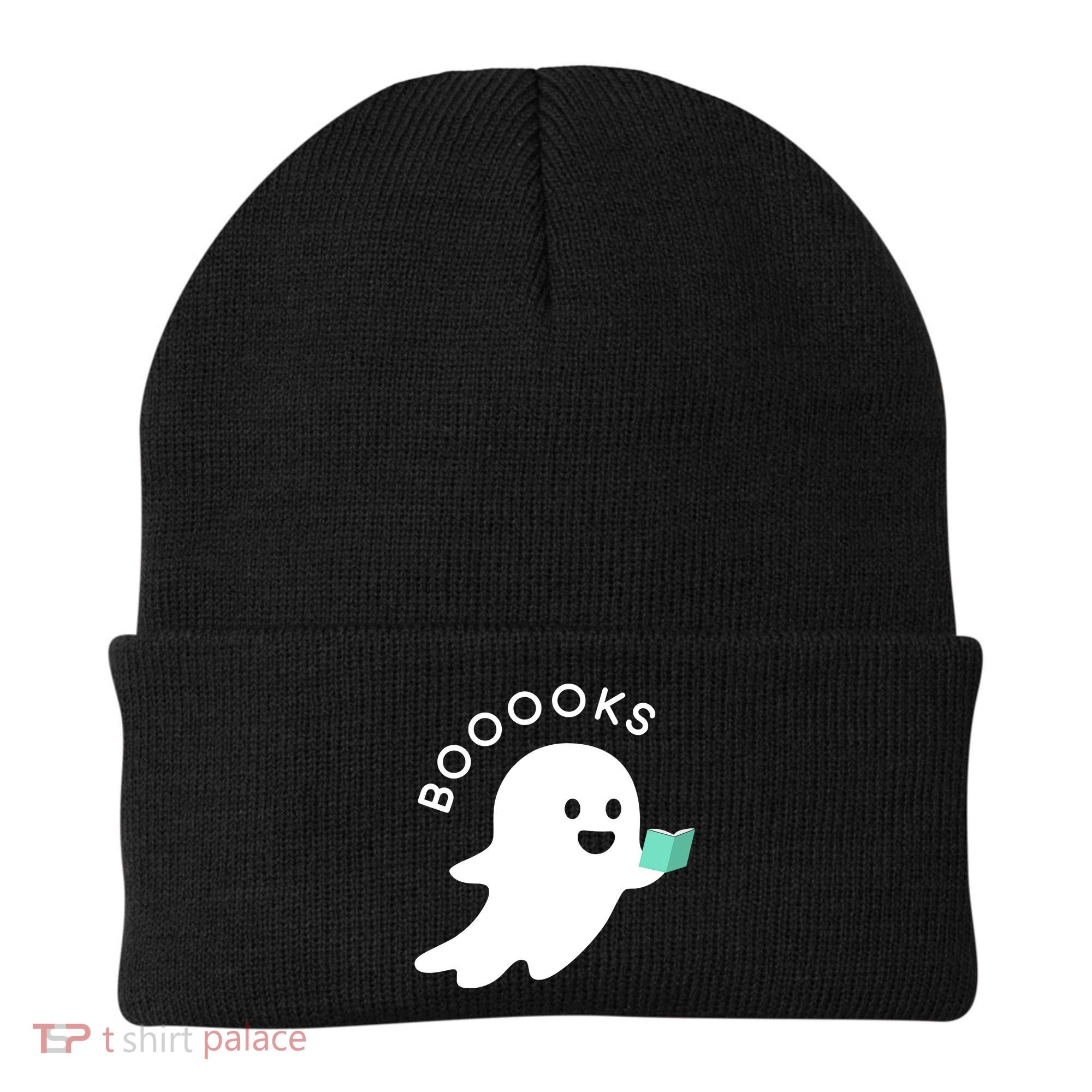 Halloween Booooks Ghost Reading Boo Read Books Library Beanie