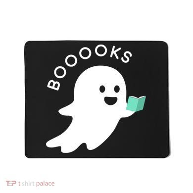 Halloween Booooks Ghost Reading Boo Read Books Library Mousepad