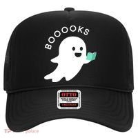 Halloween Booooks Ghost Reading Boo Read Books Library Hat thumb 0