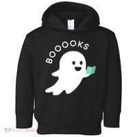 Halloween Booooks Ghost Reading Boo Read Books Library Toddler Hoodie thumb 0
