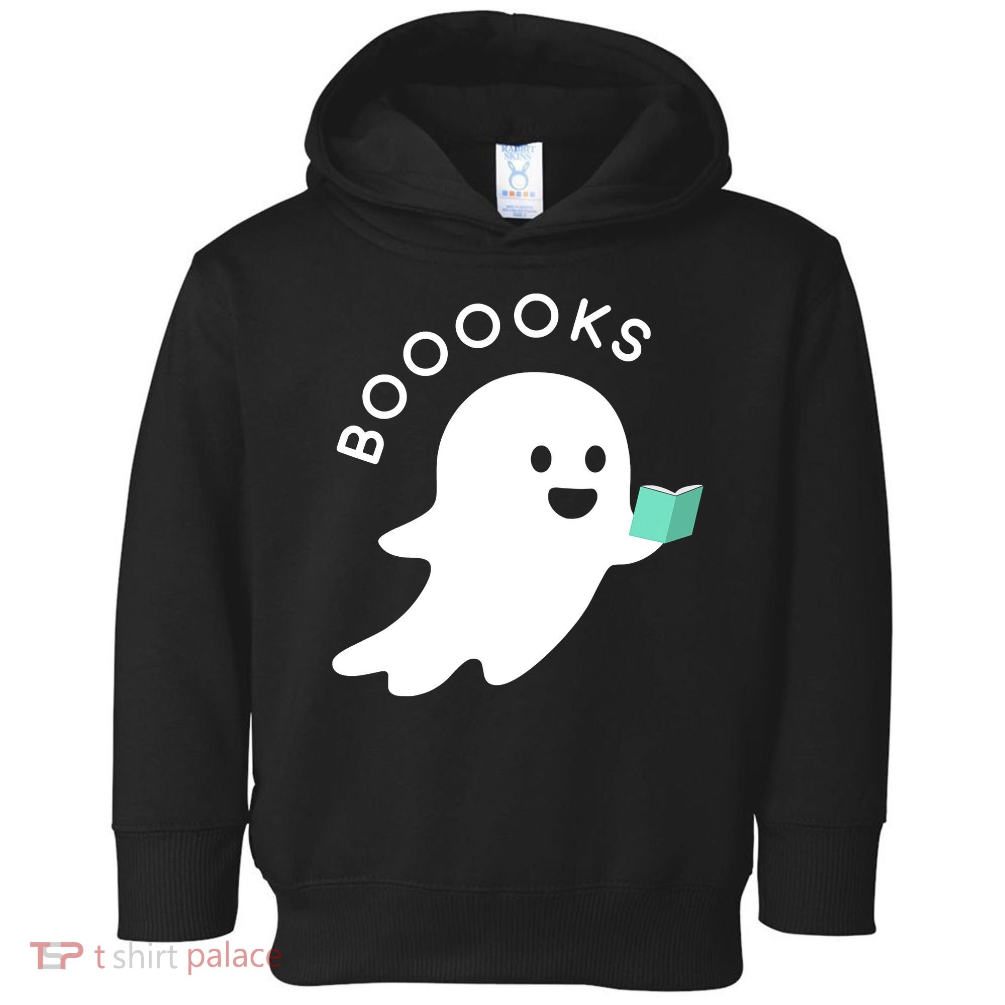 Halloween Booooks Ghost Reading Boo Read Books Library Toddler Hoodie