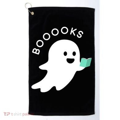 Halloween Booooks Ghost Reading Boo Read Books Library Golf Towel