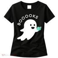 Halloween Booooks Ghost Reading Boo Read Books Library Women's T-Shirt thumb 0