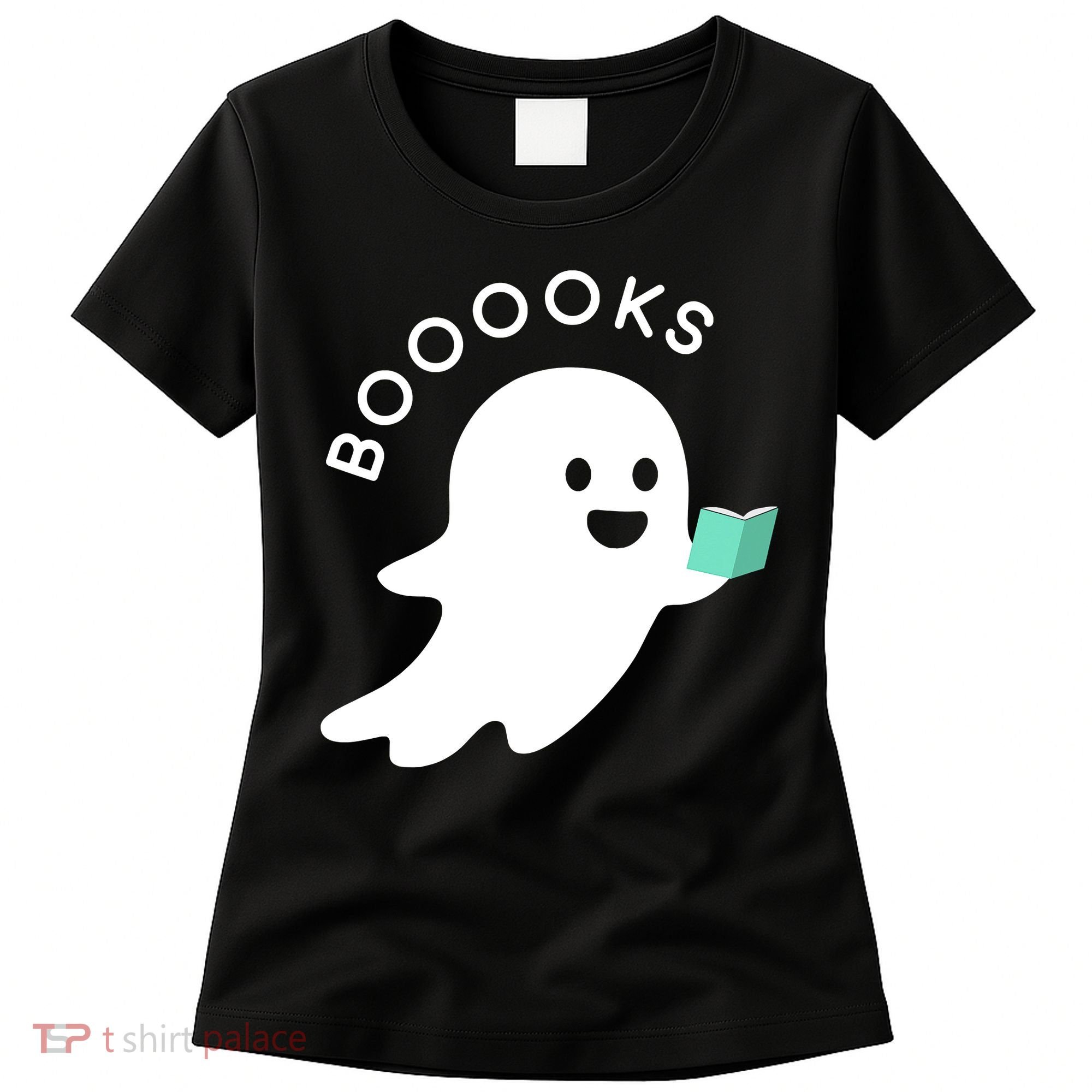 Halloween Booooks Ghost Reading Boo Read Books Library Women's T-Shirt