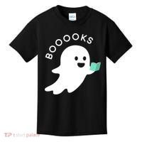Halloween Booooks Ghost Reading Boo Read Books Library Kids T-Shirt thumb 0