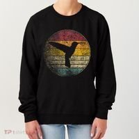 Hummingbird Bird Gift Retro Style Women's Sweatshirt thumb 0