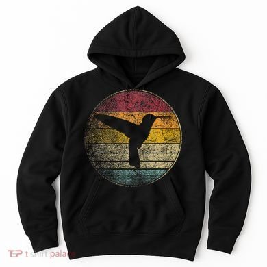 Hummingbird Bird Gift Retro Style Hoodie