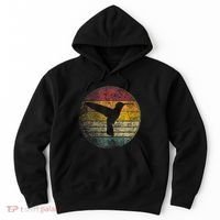 Hummingbird Bird Gift Retro Style Hoodie thumb 0