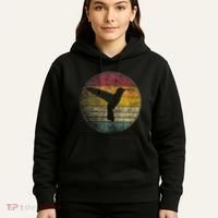 Hummingbird Bird Gift Retro Style Hoodie thumb 5