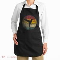 Hummingbird Bird Gift Retro Style Apron thumb 2