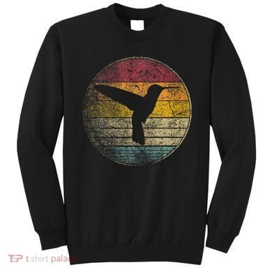 Hummingbird Bird Gift Retro Style Sweatshirt