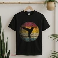 Hummingbird Bird Gift Retro Style T-Shirt thumb 2