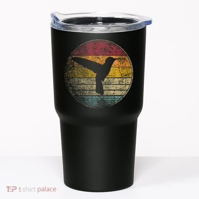 Hummingbird Bird Gift Retro Style Tumbler