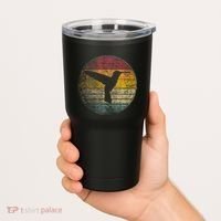Hummingbird Bird Gift Retro Style Tumbler thumb 2