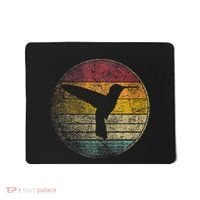 Hummingbird Bird Gift Retro Style Mousepad thumb 0