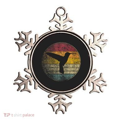 Hummingbird Bird Gift Retro Style Ornament