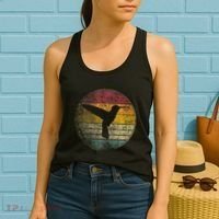 Hummingbird Bird Gift Retro Style Women's Tank Top thumb 2