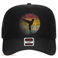 Hummingbird Bird Gift Retro Style Hat thumb 0